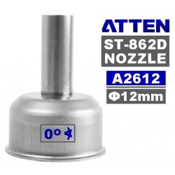 ATTEN A2612 NOZZLE ST-862D ισια μύτη 12mm επαγγελματικού σταθμού ζεστου αέρα